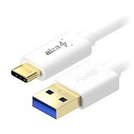AlzaPower Core USB-A to USB-C 3.2 Gen 1 60W 5Gbp 0.5m, fehér - Adatkábel