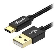 AlzaPower AluCore Charge USB-A to USB-C 2.0 0.5m, fekete - Adatkábel