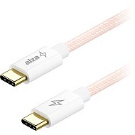 AlzaPower CompactCore USB-C to USB-C 2.0, 100W, 1m - pink - Data Cable