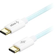 AlzaPower CompactCore USB-C to USB-C 2.0, 100W, 1m - light blue - Data Cable