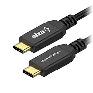 AlzaPower AluCore USB-C to USB-C 2.0, 5A, 100W, 0,15m, fekete - Adatkábel