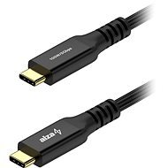 AlzaPower AluCore USB-C / USB-C 3.2 Gen 1, 5 A, 100 W, 0.5 m - fekete - Adatkábel