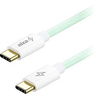 AlzaPower CompactCore USB-C to USB-C 2.0, 100W, 2m - light green - Data Cable