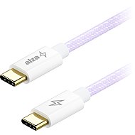 AlzaPower CompactCore USB-C to USB-C 2.0, 100W, 2m - purple - Data Cable