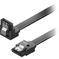 AlzaPower SATA 3.0 6Gbps 90° 0.5m black - Data Cable