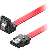 AlzaPower SATA 3.0 6Gbps 90° 0.5m red - Data Cable