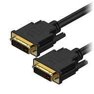 AlzaPower DVI-D Dual Link 1m fekete - Videokábel
