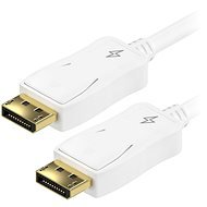 AlzaPower DisplayPort (M) to DisplayPort (M) Cable, Shielded, 1.5m, White - Video Cable