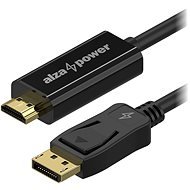 AlzaPower Core DisplayPort (M) to HDMI (M) FullHD 1.5m - fekete - Videokábel