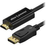 AlzaPower Core DisplayPort (M) to HDMI 4K (M), 2m - fekete - Videokábel