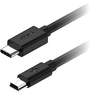 AlzaPower Core USB-C to Mini USB 2.0 2A 0.5m, fekete - Adatkábel