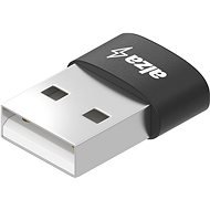 AlzaPower USB-A (M) to USB-C (F) 2.0, fekete - Átalakító
