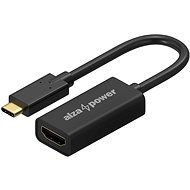 AlzaPower USB-C (M) to HDMI 2.0 4K 60Hz (F) 0,1m, matt fekete - Átalakító