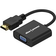 AlzaPower HDMI (M) to VGA (F) 0.18m Matte Black - Adapter