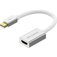 AlzaPower AluCore Mini DisplayPort (M) to HDMI (F) 4K 30Hz ezüst - Átalakító