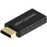 AlzaPower DisplayPort (M) to HDMI (F) 4K 60Hz, fekete - Átalakító