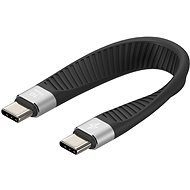 AlzaPower FlexCore USB-C to USB-C 3.2 Gen 2 100W 10 Gbps, fekete - Adatkábel