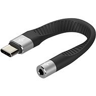 AlzaPower FlexCore USB-C (M) to 3,5mm Jack (F) fekete - Átalakító