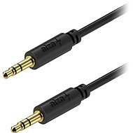 AlzaPower Core Audio 3.5mm Jack (M) to 3.5mm Jack (M), 1m - fekete - Audio kábel
