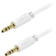 AlzaPower Core Audio 3,5 mm Jack (M) to 3,5 mm Jack (M), 2m - fehér - Audio kábel
