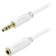 AlzaPower Core Audio 3.5mm Jack (M) to 3.5mm Jack (F) 1m weiß - Audio-Kabel