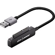 AlzaPower USB-A 3.2 Gen 1 (M) to SATA 3.0 0.2m černý - Adapter