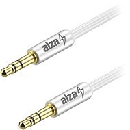 AlzaPower Alucore Audio 3,5 mm Jack (M) to 3,5 mm Jack (M), 1m - ezüst - Audio kábel