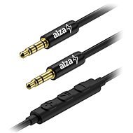 AlzaPower Alucore Audio 3.5mm Jack 4P-TRRS (M) to 3.5mm Jack (M) 0.5m black - AUX Cable