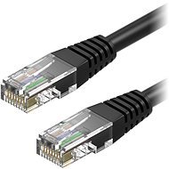 AlzaPower Patch CAT5E UTP 0,25m, fekete - Hálózati kábel
