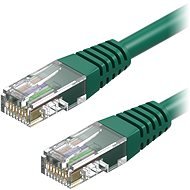 AlzaPower Patch CAT5E UTP 0,5 m zelený - Sieťový kábel