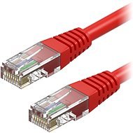AlzaPower Patch CAT5E UTP 0.25m Red - Ethernet Cable