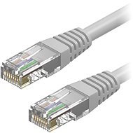AlzaPower Patch CAT5E UTP crossed 0,5m, szürke - Hálózati kábel