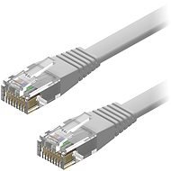AlzaPower Patch CAT6 UTP Flat 3 m sivý - Sieťový kábel