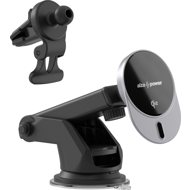 AlzaPower WQC201 Wireless Qi2 Car Charger 15W for MagSafe black - Wireless Charger