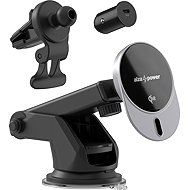 AlzaPower WQC202 Wireless Qi2 Car Charger 15W black - Phone holder