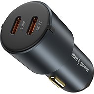 AlzaPower Car Charger X530 USB-A + USB-C Power Delivery 60W grey - Car Charger
