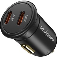 AlzaPower Car Charger C530 USB-A + USB-C Power Delivery 35W grey - Car Charger
