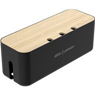 AlzaPower Cable Box Deluxe Large Black - Cable Organiser