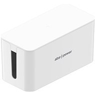 AlzaPower Cable Box Basic, Small, White - Cable Organiser