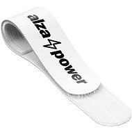 AlzaPower Wall VelcroStrap+, 10pcs, White - Cable Organiser