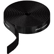 AlzaPower VelcroStrap+ Roll, 1m, Black - Cable Organiser