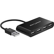 AlzaPower USB hub USB-A (M) to 4× USB-A 2.0 (F) black - USB Hub