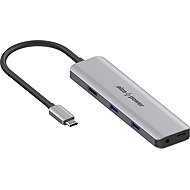 AlzaPower Metal USB-C Dock Station 5in1 (140W) Space Grey - Docking Station