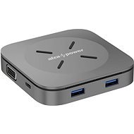 AlzaPower Metal USB-C Dock Cube 6in1 WF Space Gray - Dockingstation