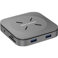 AlzaPower Metal USB-C Dock Cube 7in1 WF - Space Gray - Dockingstation
