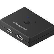 AlzaPower USB 2.0 2 In 2 Out KVM Switch Selector schwarz - Switch