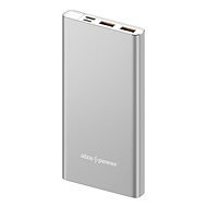 AlzaPower Metal 10000mAh Fast Charge + PD3.0 - ezüst - Power bank