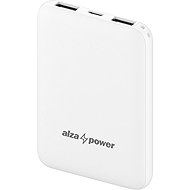 AlzaPower Onyx Gen2 5000mAh, 12W, fehér - Power bank