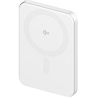 AlzaPower Qi2 Ultra Slim 5000mAh Compatible with MagSafe PD (20W) white - Power Bank