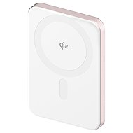 AlzaPower Qi2 Ultra Slim 5000mAh Compatible with MagSafe PD (20W) rosa - Powerbank